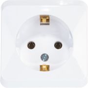 Розетка 1-м ОП Этюд 16А IP20 250В с заземл. без защ. шторок бел. SE PA16-003B