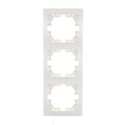 Рамка 3-м Mira вертикал. бел. LEZARD 701-0200-153