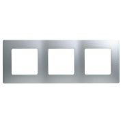 Рамка 3-м Etika алюм. IEK 672553