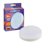 Лампа светодиодная PLED-GX53 10Вт таблетка матовая 5000К холод. бел. GX53 840лм 230В JazzWay 1029089