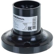 Патрон потолочный E27 4А 250В карболит. с этикеткой черн. UNIVersal 5565303