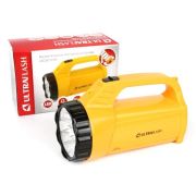 Фонарь аккумуляторный LED3819CSM 9LED + 12SMD 2 режима аккум. SLA 220В желт. Ultraflash 12860