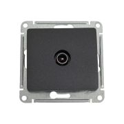 Розетка телевизионная проходная TV 1-м СП Glossa 4дБ механизм антрацит SE GSL000792