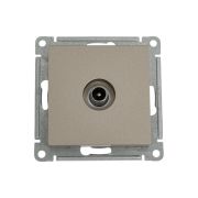 Розетка телевизионная проходная TV AtlasDesign 4дБ механизм шампань SE ATN000592