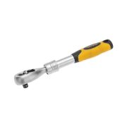 Ключ телескопический трещоточный 1/4 162-210мм CrV двухкомпонентн. рукоятка Kranz KR-12-8413